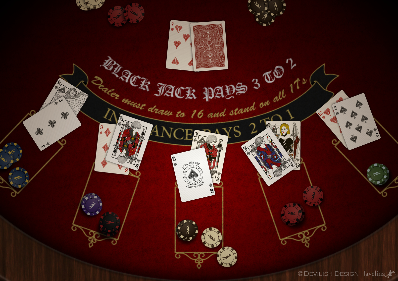 DMCキャラをトランプにしてみました。-Devil May Cry Playing Cards-｜Devilish Design